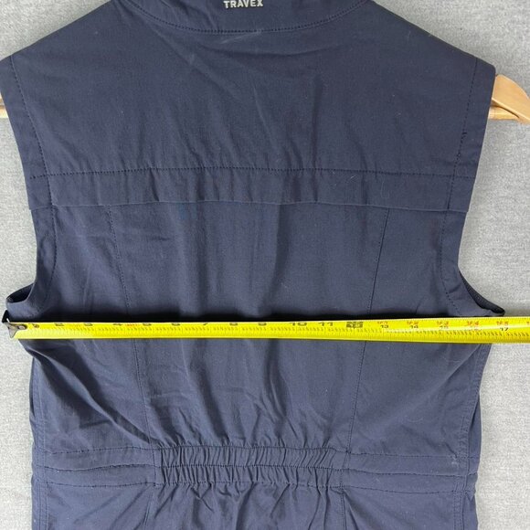 Eddie Bauer Womens Atlas Vest Blue Waist Length Full Zip Pockets Travel S - Picture 4 of 5